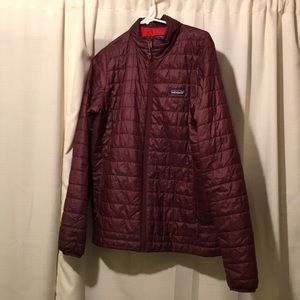 Patagonia Maroon lightweight Puff jacket